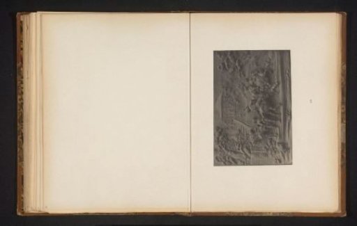 Relief of the preparations for the hunt in wood carved from the collection of Antonin Terme