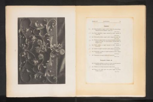 Wrought iron work with flowers from the collection of Antonin Terme