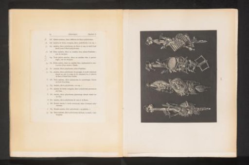 Four small trophies of music, fishing, and agriculture in gilded wood from the collection of Antonin Terme