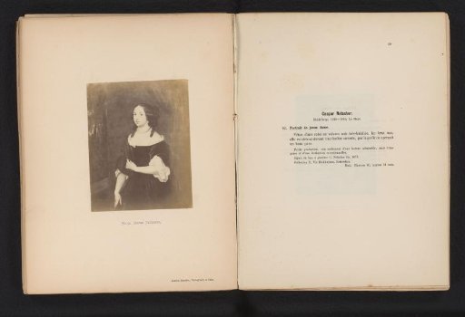 Photographic reproduction of a portrait of an unknown woman by Caspar Netscher