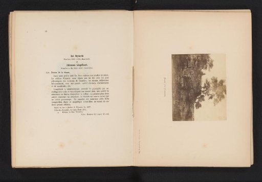 Photographic reproduction of a painting of a dune landscape with resting falconers by Jan Wijnants and Johannes Lingelbach