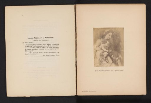 Photographic reproduction of The Holy Family by Parmigianino