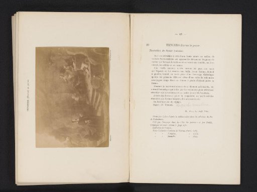 Photographic reproduction of St. Anthony's Temptation by David Teniers II