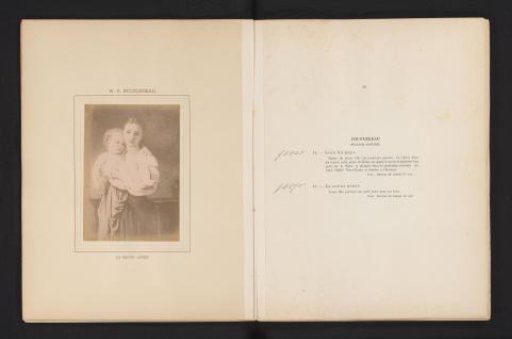 Photographic reproduction of La soeur aînée by Adolphe Williams Bouguereau