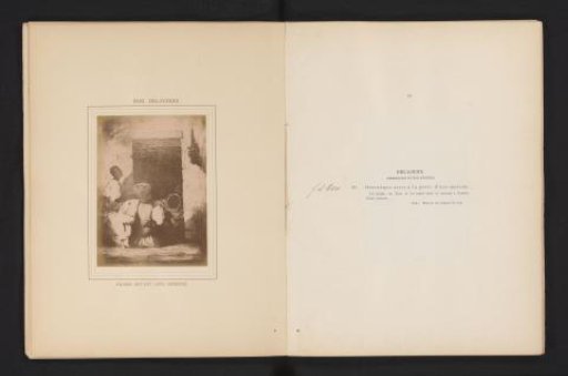 Photographic reproduction of Arabes devant leur demeure by Eugène Delacroix