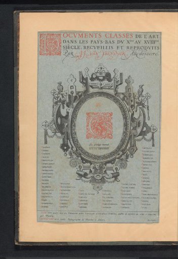 Reproduction of a title page from an atlas by Abraham Ortelius