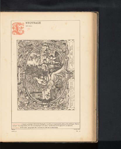 Reproduction of a print of the ten stages of human life by Gerard van Groeningen