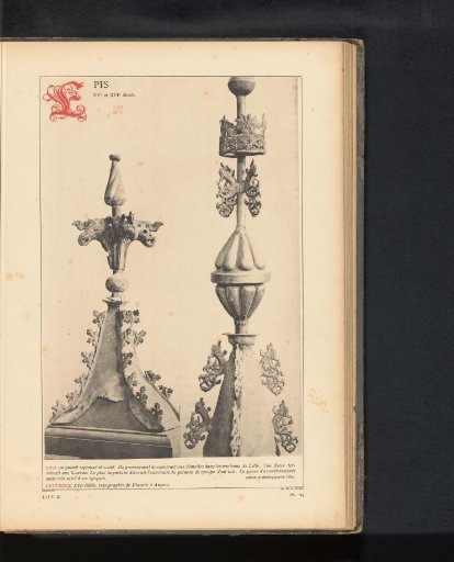 Two roof decorations