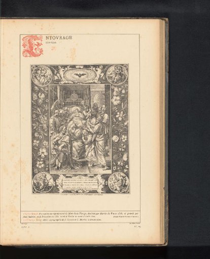 Reproduction of a print of the death of Mary by Johannes Sadeler after Maerten de Vos