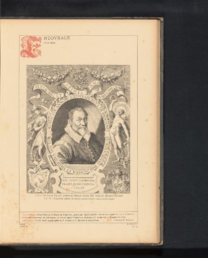 Reproduction of a print of a portrait of Franciscus de Padoanis by Aegidius Sadeler