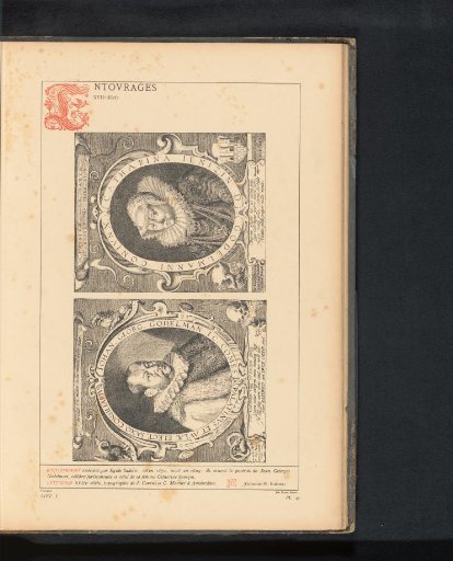 Reproduction of two prints with the portraits of Johann Georg and Catharina Jenizin Gödelmann