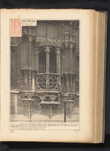 Decorated balcony of the Town Hall of Ghent