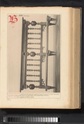 Communion bench in the Saint James' Church in Leuven