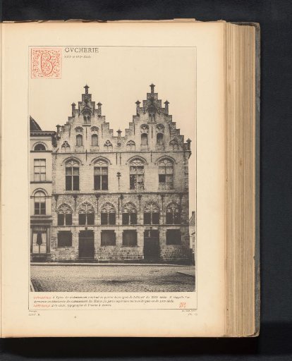 Facade of the Vleeshuis in Ypres
