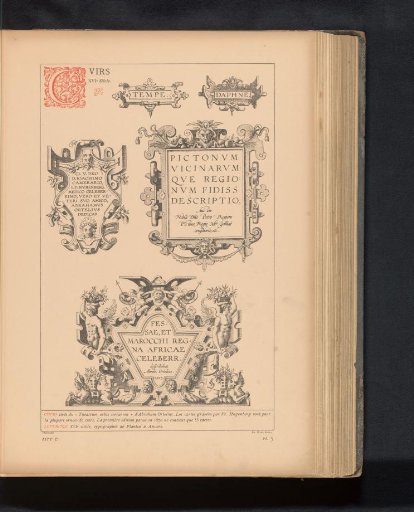 Reproduction of a design with six ornaments by Frans Hogenberg