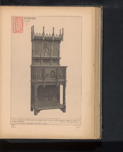 Luxuriously decorated cabinet from Turnhout