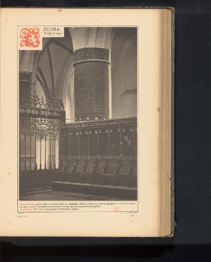 Details of the interior of the Great or St. Bavo's Church in Haarlem