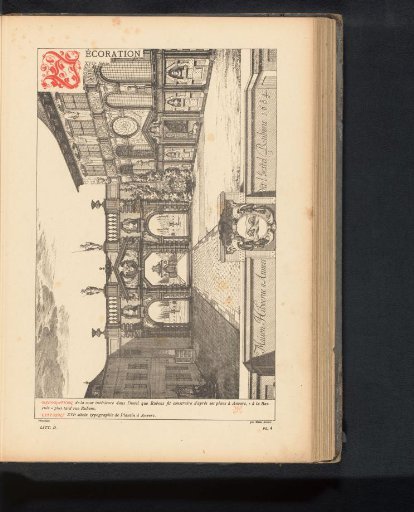 Reproduction of a print of the courtyard of the Rubenshuis in Antwerp by Jacques van Croes