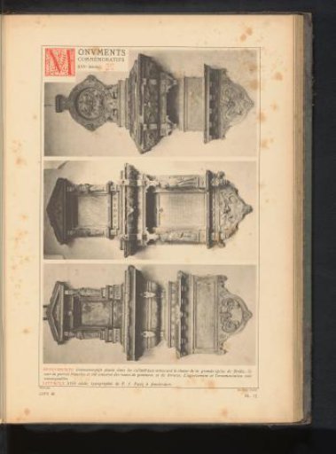 Three monuments in the Great Church in Breda