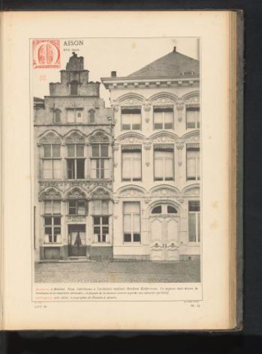 View of two houses in Mechelen, Belgium