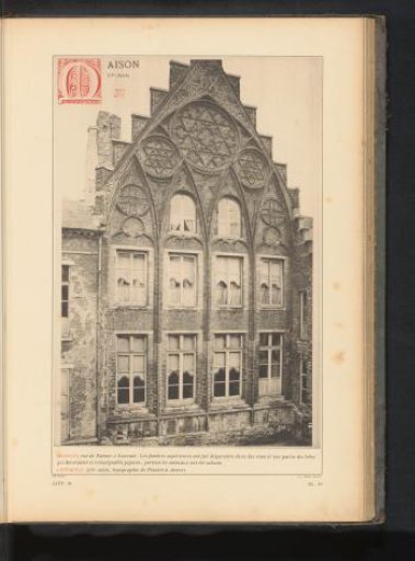 View of a house on the Rue de Namur in Leuven, Belgium