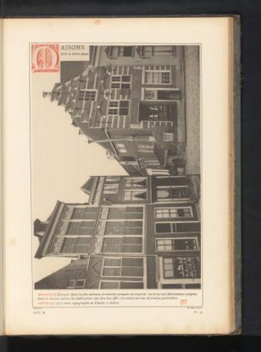 View of a row of houses in Kampen
