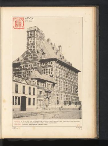 View of the house Curtius in Liège, Belgium