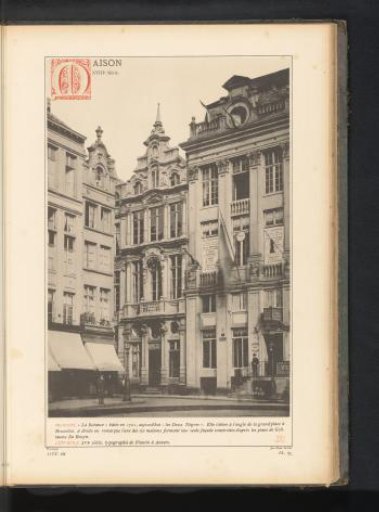 View of the guild house De Borse on the Grote Markt in Brussels, Belgium