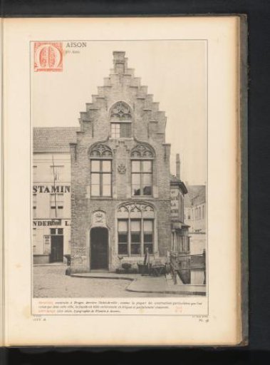 View of a house in Bruges, Belgium