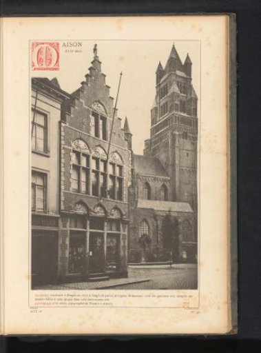 View of a house in Bruges, Belgium