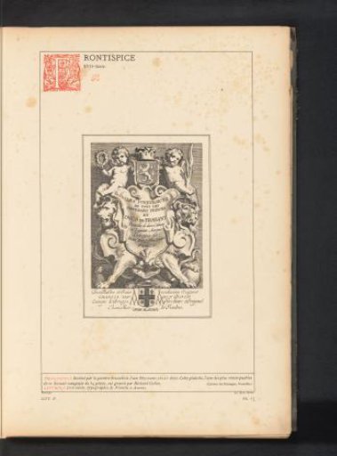 Reproduction of a title page with grotesques by Richard Collin