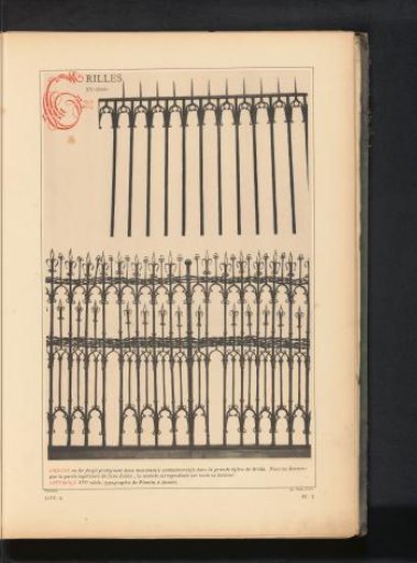 Two Wrought Iron Gates in the Great Church in Breda