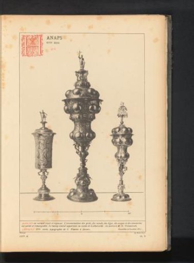 Three Chalice Cups with Lids from the Collection of the Count of Lichtervelde and G. Vermeersch