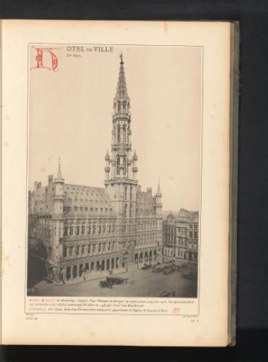 View of the Town Hall of Brussels, Belgium