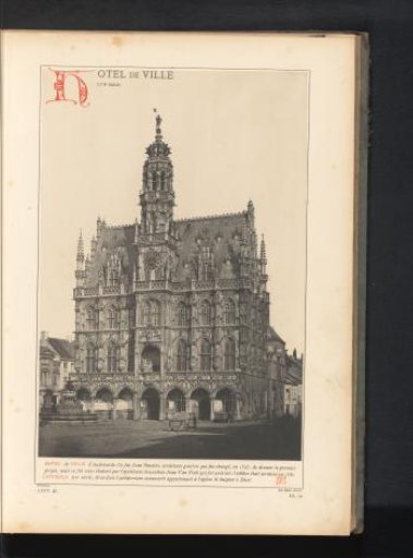 View of the Town Hall of Oudenaarde, Belgium