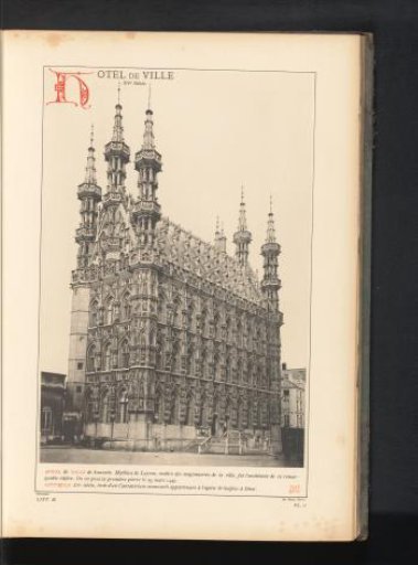 View of the Town Hall of Leuven, Belgium