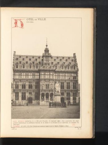 View of the Town Hall of Halle, Belgium