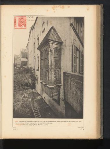 View of an extension to a house on the Rue Flamande in Bruges, Belgium