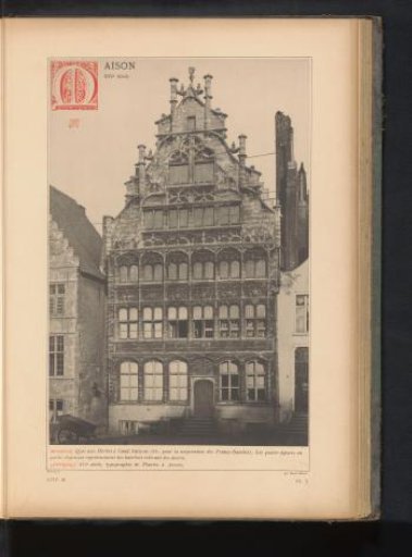 View of the Guildhouse of the Free Sailors in Ghent, Belgium