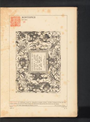 Reproduction of a title page with grotesques by Hans Vredeman de Vries