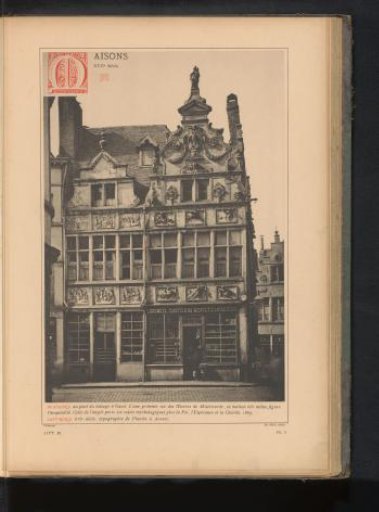 View of the house 'De zeven werken van barmhartigheid' on the Kraanlei in Ghent, Belgium