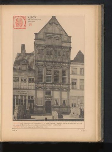 View of the house 'De Zalm' in Mechelen, Belgium