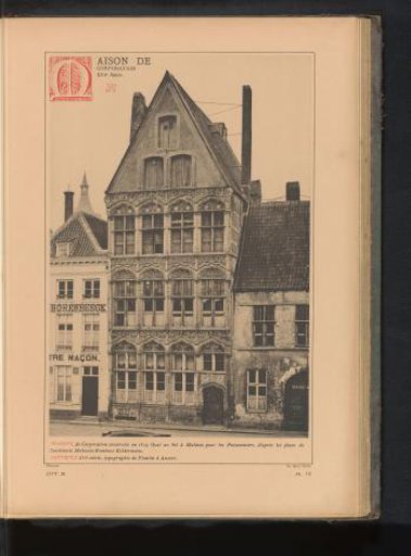 View of the house 'de Lepelaar' in Mechelen, Belgium
