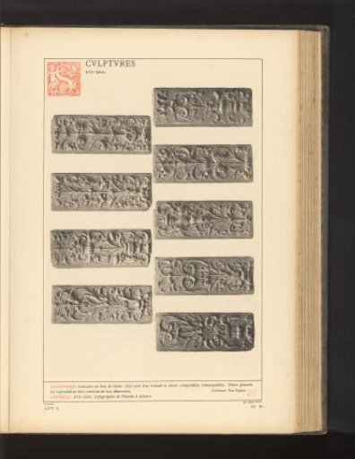 Decorated friezes with plant motifs
