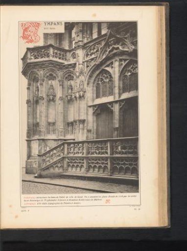 Tympana of the Town Hall in Ghent