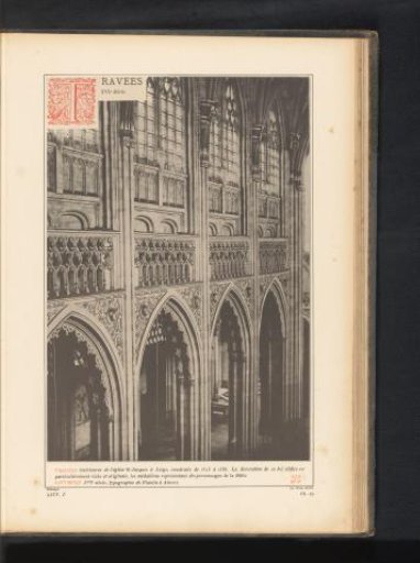 Interior of the St. James' Church in Liège
