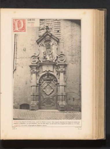 Door of the Saint Anne Chapel in Antwerp