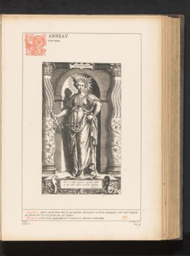 Reproduction of Gift of Reason, a print by Adriaen Collaert after Maerten de Vos