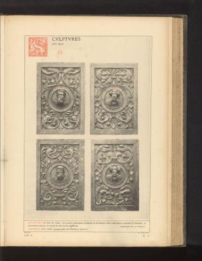 Four panels with heads