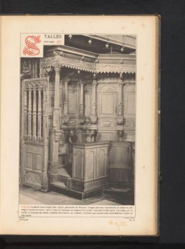 Oak choir stall in the Our Lady's Church in Nieuwpoort, Belgium